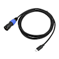 Pikkukuva 1 / 5: USB C - XLR uros audiokaapeli ulostulokaapeli audioliitin mikserikaiuttimelle 100cm