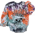 Miniatyrbillede 1 af 2: Halloween Sweatshirt med Rundhals - Afslappet Løstsiddende Langærmet Top style 15 L