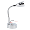Miniatyrbillede 2 af 5: RV Læselampe LED Krom Indendørs Sengelampe Båd Yacht USB 3 Justerbar Lysfarve Touch Lampe DC12 til 24V
