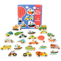 Miniatyrbillede 5 af 5: 1~5 STK. Børn Matchende Puslespil Dyr Transport Frugter Grøntsager Tidlig Læring Legetøj til Børn Børn Pædagogisk Legetøj Style A 3pcs