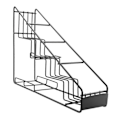 Miniatyrbillede 2 af 5: 4 Flaske Tråd Display Rack/ Sirup Rack Kaffe Opbevarings Rack Multifunktionel Mælke Te Kop Rack Display