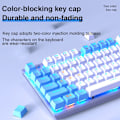 Pikkukuva 4 / 5: F3001 2.4G langaton bluetooth-johdollinen kolmitoiminen näppäimistö mekaaninen peli toimisto langaton taustavalo 87-näppäimen näppäimistö Black-grey keyboard