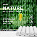 Miniatyrbild 4 av 5: 5 Rullar/15-23 Liters Biologiskt Nedbrytbara Sopsäckar - 100 Stycken Komposterbara Avfallspåsar Återvinningspåsar Oparfymerade Medium Papperskorgspåsar (Vit)