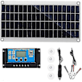 Miniatyrbilde 1 av 5: 300w 12v solcellepanelsett batterilader 300 watt 12 volt off-grid system med 10a-60a kontroller
