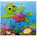 Pikkukuva 1 / 5: Uusi 20-osainen Montessori 3D-palapeli Sarjakuva Eläin Ajoneuvo Palapeli Puinen Palapeli Peli Varhaiskasvatus Lelut Lapsille Turtle
