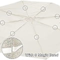 Miniatyrbillede 4 af 5: 3m Haveparasol Udskiftningsbetræk, 8 Arme Stof Terrasseparasol Udskiftningsbaldakin Vandafvisende, Marked Bord Parasol Baldakin