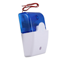 Miniatyrbillede 3 af 5: Mini Kablet Strobe Advarselssirene Holdbar DC 12V Lydalarm Blinkende Lys Lyd Sirene Horn Hjemmesikring