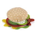 Miniatyrbillede 1 af 5: 10 STK Filt Mad Burger Madsæt Køkken Mad Legetøjssæt Blød Hamburger til Lader Som Om Leg Køkken Filt Legetøj Gaver