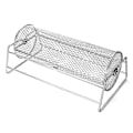 Miniatyrbilde 1 av 5: Grillkurv i rustfritt stål for BBQ, rotisserie rullende nettingbur for grilling, grilltilbehør