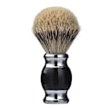 Miniatyrbilde 1 av 5: 100% Silvertip Grevlinghår Barberkost, Håndlaget Barberkost med Fint Resin Håndtak og Rustfritt Stål Base (Svart)