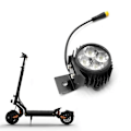 Miniatyrbilde 4 av 5: For Kukirin G2 MAX G2 PRO Frontlykt Elektrisk Sparkesykkel Styrelampe Front LED Lys Erstatningsdeler