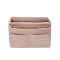 Miniatyrbillede 1 af 3: 2025 Ny Multi Lomme Filt Taske Håndtaske Organizer Indsats Opbevaring Tote Formgiver Stof Taske|kosmetiktasker &