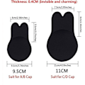 Miniatyrbilde 5 av 5: 2 Responses To Sticky Bra Stroppeløs Ryggløs Samlende BH Usynlig Gjenbrukbar Selvklebende BH For Fest Bryllup S/m