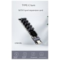Pikkukuva 2 / 5: Adapterikortti TYPE-C - SATA 5-porttiseen SATA3 6Gbps USB10G -laajennuskorttiin JM575+JMS580