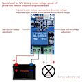Miniatyrbild 3 av 5: 12V Batteriladdningskontroller Skyddskortsmodul Automatisk Omkopplare Återställningsskydd Kontroll