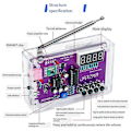 Miniatyrbilde 5 av 5: Ny -017B DIY FM Radio Elektronisk Kit Justerbar Frekvens 87-108MHz Digital Display DIY Lodding P