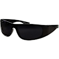 Miniatyrbillede 1 af 3: Super Mørke Linse Sorte Solbriller | Biker Stil Rider | Wrap Around Ramme Zy