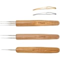 Miniatyrbilde 2 av 5: 5 Stk Dreadlock Heklenål Hekle Verktøy, Flette Hår Dreadlocks Nåler Hekle Vev Heklenål for Flettehåndverk (0.5mm)