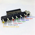 Miniatyrbild 3 av 5: RGBS-kort Videoförstärkare RGBS Signalutgång Ljudutgång för NEC PCE PC Engine Grafx för Grafx TV AC