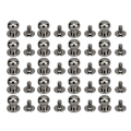 Miniatyrbild 1 av 3: 20 st 9 x 8 mm DIY Kopparnitar Rundhuvud Nippelspik Väska Skotillbehör för Läder Gun Färg 9 x 8 mm