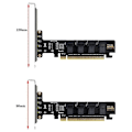 Pikkukuva 4 / 5: NGFF PCI-E 16X - 4 portin U.2 NVME Split -laajennuskortti SFF-8639/8643 NVME PCIE SSD -sovitin Mai:lle
