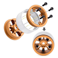 Pikkukuva 2 / 5: 4KPL 1.0 tuuman Metallivanteet 1/24 1/18 RC-tela-autoon Axial SCX24 AX24 FCX24 Enduro24 TRX4M, leveä