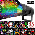 Pikkukuva 1 / 5: Halloween-laserprojektori, jouluikkunanäyttölamppu, 12 elokuvan teatteriprojektorivalo, holografinen, pelottavien öiden juhlakoriste EU plug