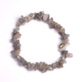 Miniatyrbillede 1 af 5: Nye Irregulære Naturlige Krystal Sten Armbåndsperler Pink Blå Kvarts Ametyst Aventurin Til Smykkefremstilling DIY Par Armbånd grey