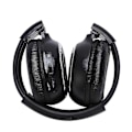 Miniatyrbilde 5 av 5: 2 x Dobbel Infrarød Stereo Trådløs Hodetelefon Headset IR Bil DVD Spiller Nakkestøtte Svart JP