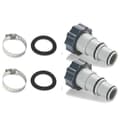 Poolslangadapter A, Poolslangadapter, 38mm och 32mm Diameter, Pool A Adapter, Slangadapter för Pumpar Slangkoppling Med (2st)