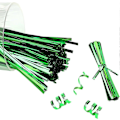 Miniatyrbilde 3 av 5: 800 stk. 10 cm Metall Twist Ties, (Grønn) for Kaffeposer Godteposer Konfektkaker Festartikler Twist Ties, Julepynt