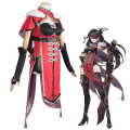 Miniatyrbild 3 av 4: Genshin Impact Beidou Cosplay Kostym Anime Okrönt Havets Herre Bei Dou Peruk Party Karneval Rollspelsdräkter För Kvinnor Hög Kvalitet S