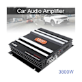 Miniatyrbillede 2 af 5: 3800 W Bilforstærker 2 Kanal Sort Aluminium Legering Høj Effekt Bil Stereo Audio Effektforstærker til