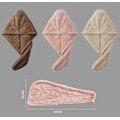 Miniatyrbillede 2 af 5: 3 Stk. Hårhåndklæde, Mikrofiber Hårtørringshåndklæder, Hurtigtørrende Turban Håndklæder, Super Absorberende Hårtørringshætte, Hårbadehåndklæde til Kvinder