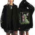 Pikkukuva 2 / 5: Melanie Martinez Portals Hupparit Sarjakuva Vetoketjulliset Collegepaidat Hip Hop Katumuoti Takit Miehet Naiset Ylisuuret Takit Y2K Vaatteet Black15 4XL