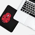 Miniatyrbillede 2 af 5: Sort Slim Firkantet Musemåtte til PC Optisk Laser Mus Trackball Mus