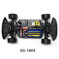 Miniatyrbilde 4 av 5: 8 stk. Øvre og nedre arm foran til SG 1603 SG 1604 SG1603 SG1604 1/16 RC Bil Reservedeler Tilbehør
