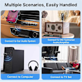 Miniatyrbillede 4 af 5: Bluetooth 5.4 Audio Receiver Transmitter 2 i 1 Trådløs 3.5mm Jack
