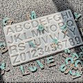Miniatyrbillede 2 af 4: DIY Epoxy Resin Digitalt Bogstav Form Dekoration Silikoneforme Håndværk Tilbehør Q