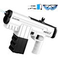 Miniatyrbild 1 av 5: Elektrisk vattenpistol, automatisk vattensprutpistol, elektrisk vattenpistol för sommarpoolparty, strand, utomhusaktiviteter (Vit)