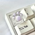 Miniatyrbild 1 av 5: Tangentbordstangent Kattfotdyna Transparent Bakgrundsbelysning RGB WASD Pil ESC Tangent OEM XDA Cherry Profil Mx Switch Purple 1 Pcs