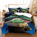 Miniatyrbilde 1 av 3: Mas15 Master Yoda 3D-printet sengesett dynetrekk dynetrekk putetrekk barnegave UK SINGLE 135x200cm