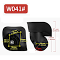 Miniatyrbilde 5 av 5: 1 Par Svart Koffert Koffert 360 Graders Svinghjul 91x107x49mm - Bqlzr