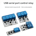 Pikkukuva 2 / 5: Relemoduuli 2-kanavainen USB - CH340 sarjaohjattu relemoduuli Optoerottimen suojaus Type-C liitäntämoduuli Dstur-t20