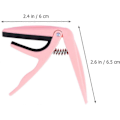 Miniatyrbild 2 av 5: Professionell Ukulele Capo Enhands Snabbväxling Ukelele Capo Zinklegering Gitarrdelar Tillbehör (Rosa)