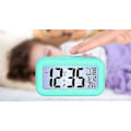 Miniatyrbild 2 av 4: Svart Digital Väckarklocka Morgonväckarklocka, Tyst Batteridriven Digital Väckarklocka för Barn Vuxna Stor LED-Display Temperatur Kalender