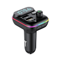 Pikkukuva 1 / 5: T70 Auton Bluetooth MP3-soitin FM-lähetin Universaali Nopea USB-laturi Autotarvikkeet