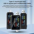 Miniatyrbilde 3 av 5: .UK-USB Type-C Digital Strømkapasitetstester Spenningsstrømmåler ^uk| usb+typec