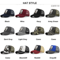 Miniatyrbilde 2 av 3: Hest Dyr Brodert Baseball Caps Mesh Trucker Hatt Blue Red