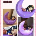 Miniatyrbild 1 av 5: One Piece Nattlampa Blind Box Anime Luffy Zoro Nami Sanji Chopper Figur Sweet Dream Series LED Nattlampa Ornament Gåva Robin